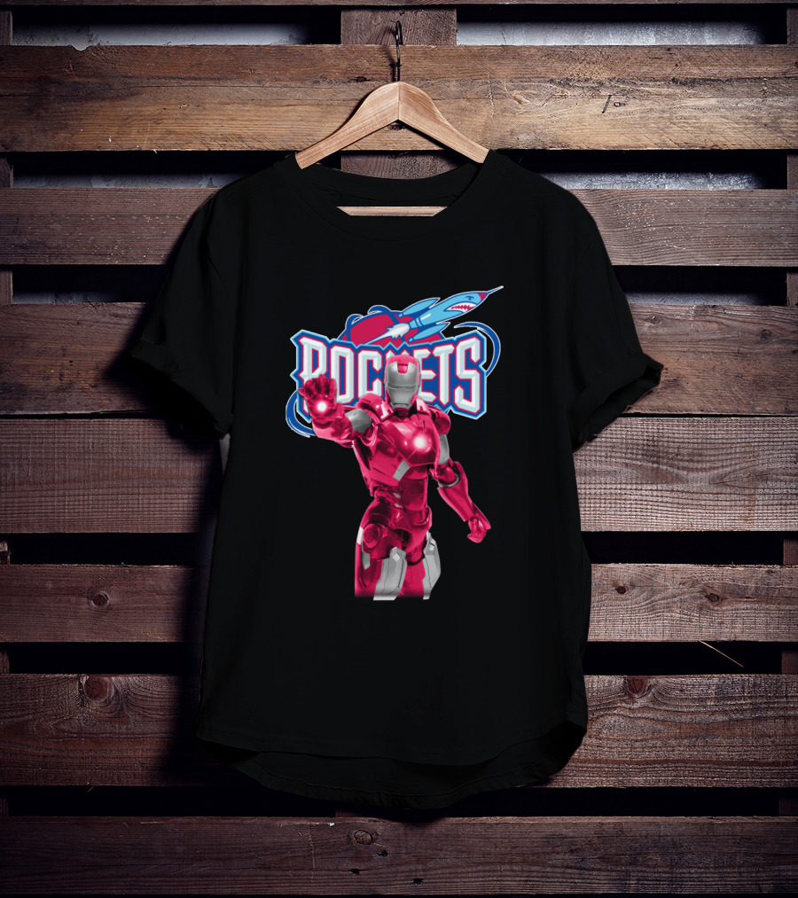 Iron Man Inspired Houston Rockets Enthusiast Gear T-Shirt