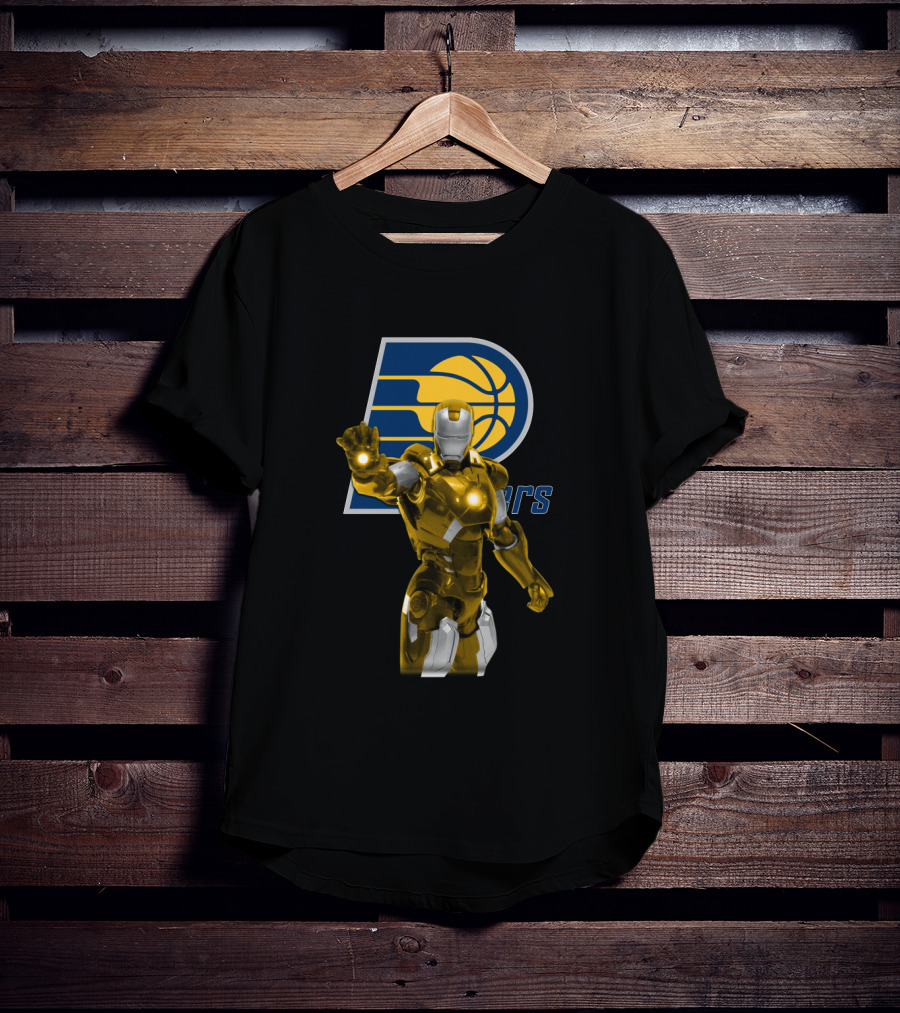 Iron Man Indiana Pacers Fan Collaboration T-Shirt
