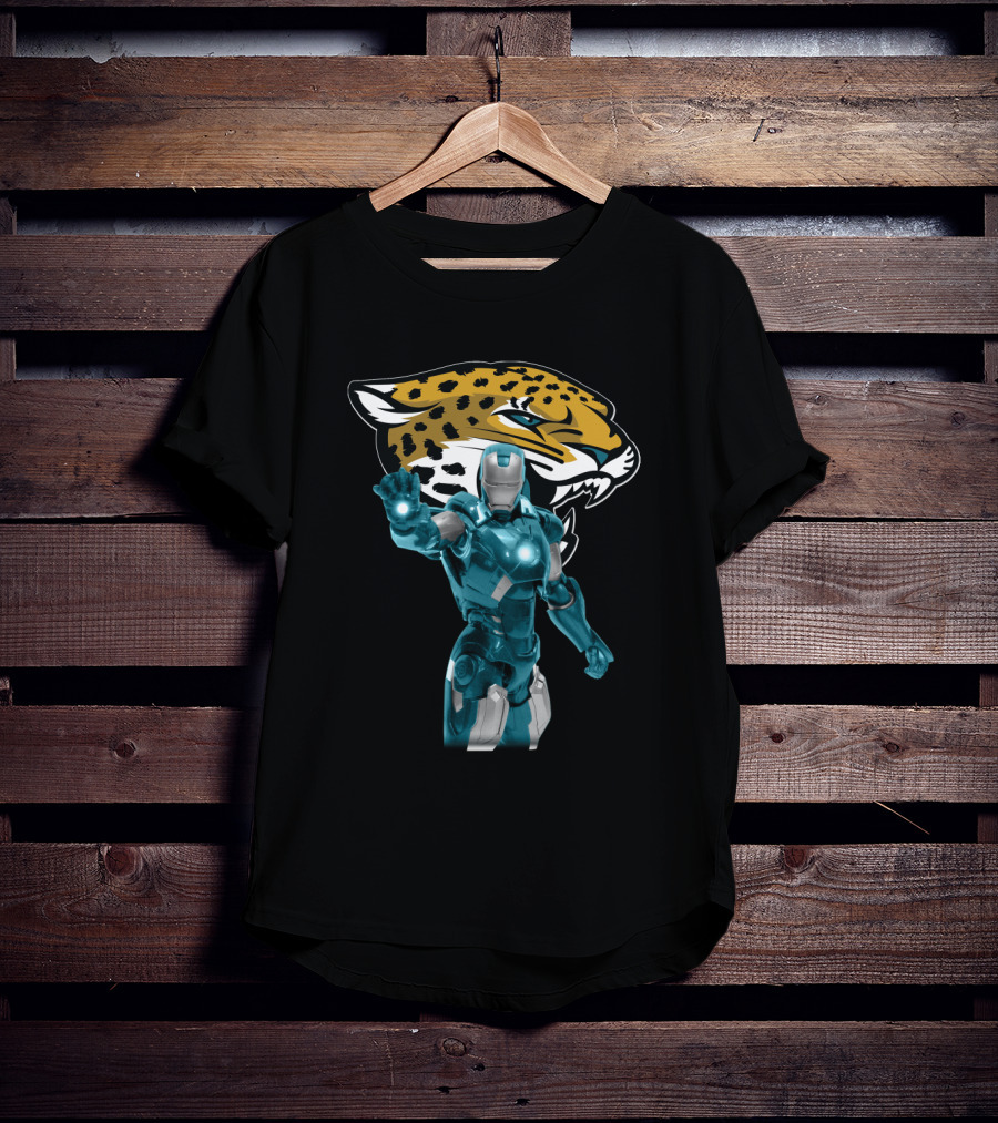 Iron Man Jacksonville Jaguars Fan Mashup T-Shirt