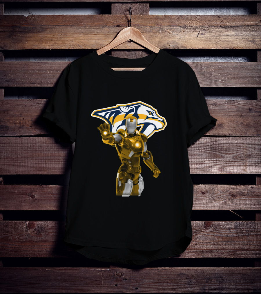 Nashville Predators Iron Man Collaboration T-Shirt
