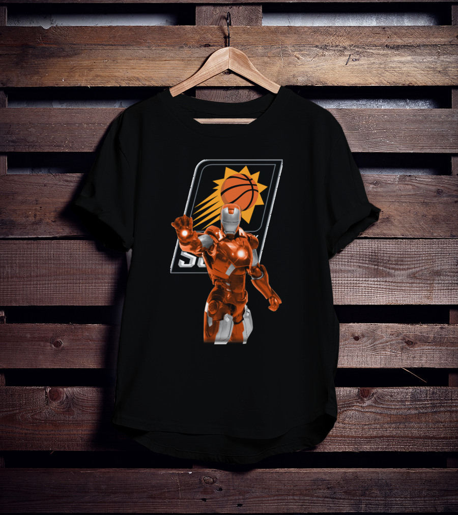 Iron Man Phoenix Suns Nba Fans Crossover T-Shirt