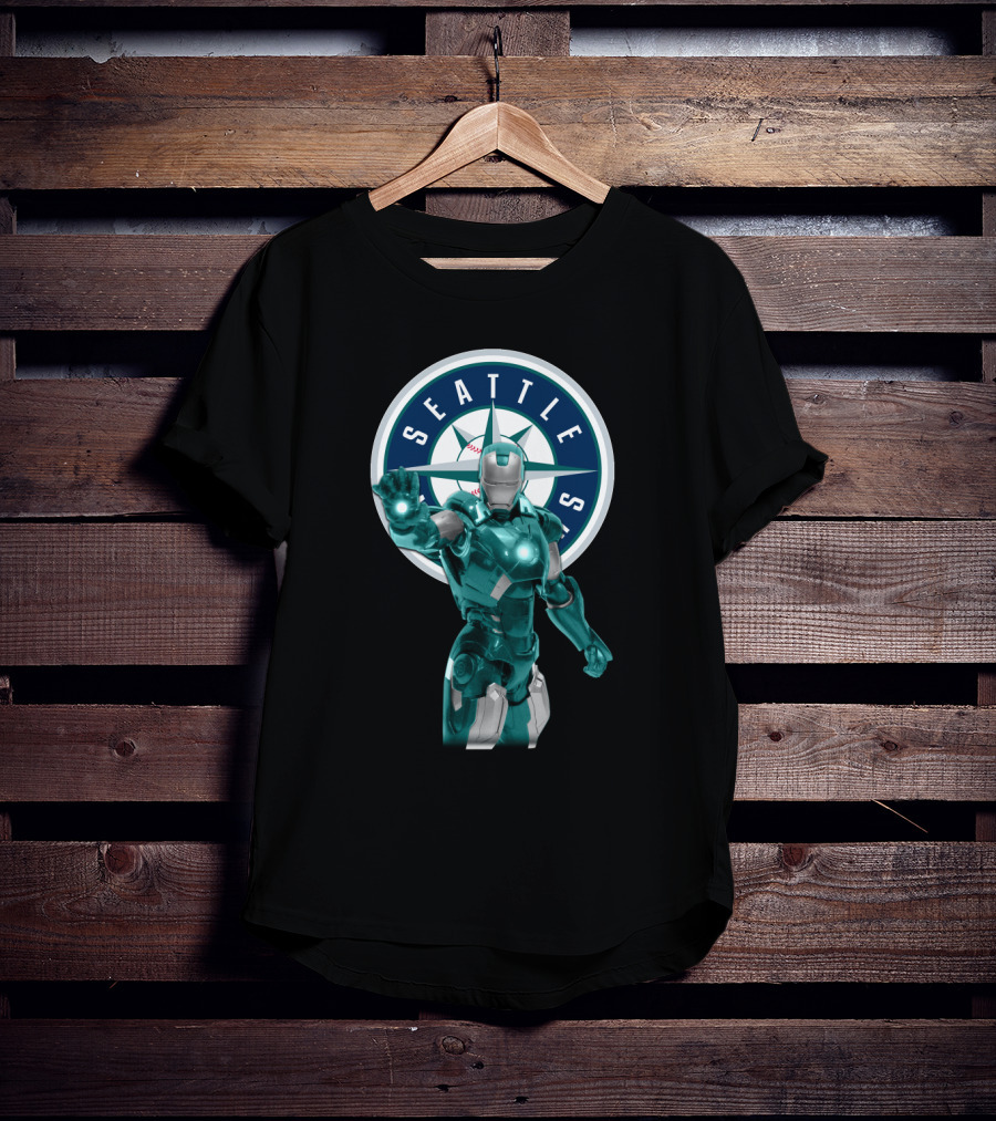 Seattle Mariners Iron Man Crossover T-Shirt