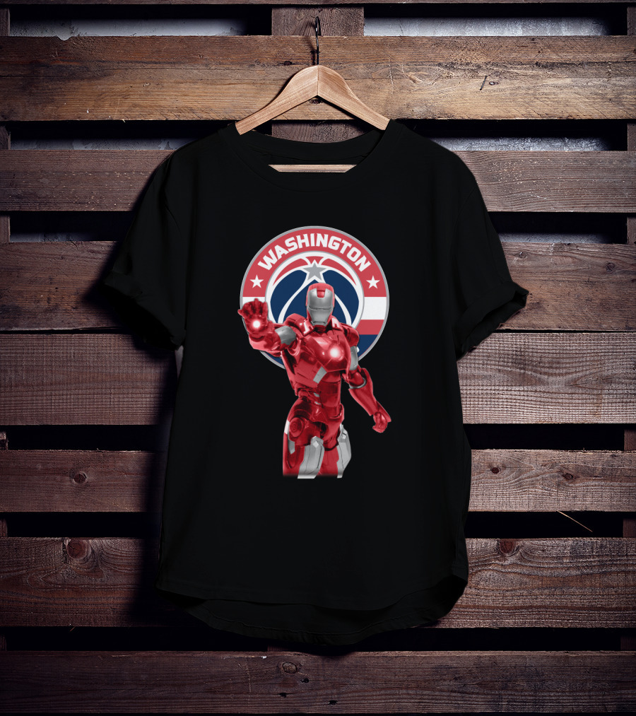 Washington Wizards Iron Man Crossover For Fans T-Shirt