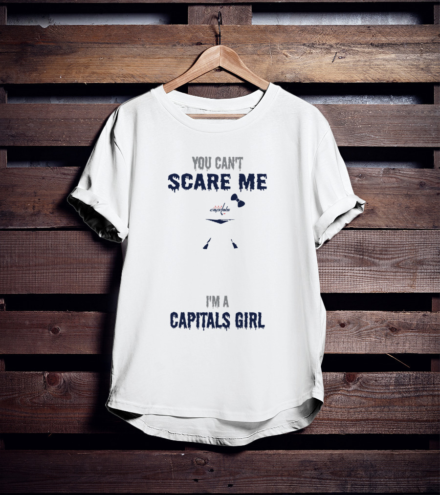 Jason Voorhees Hockey Mask You Can't Scare Me I'm A Capitals Girl T-Shirt