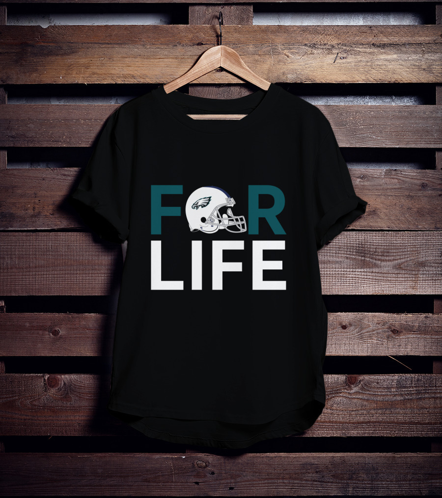 Philadelphia Eagles Helmet For Life For Fans T-Shirt