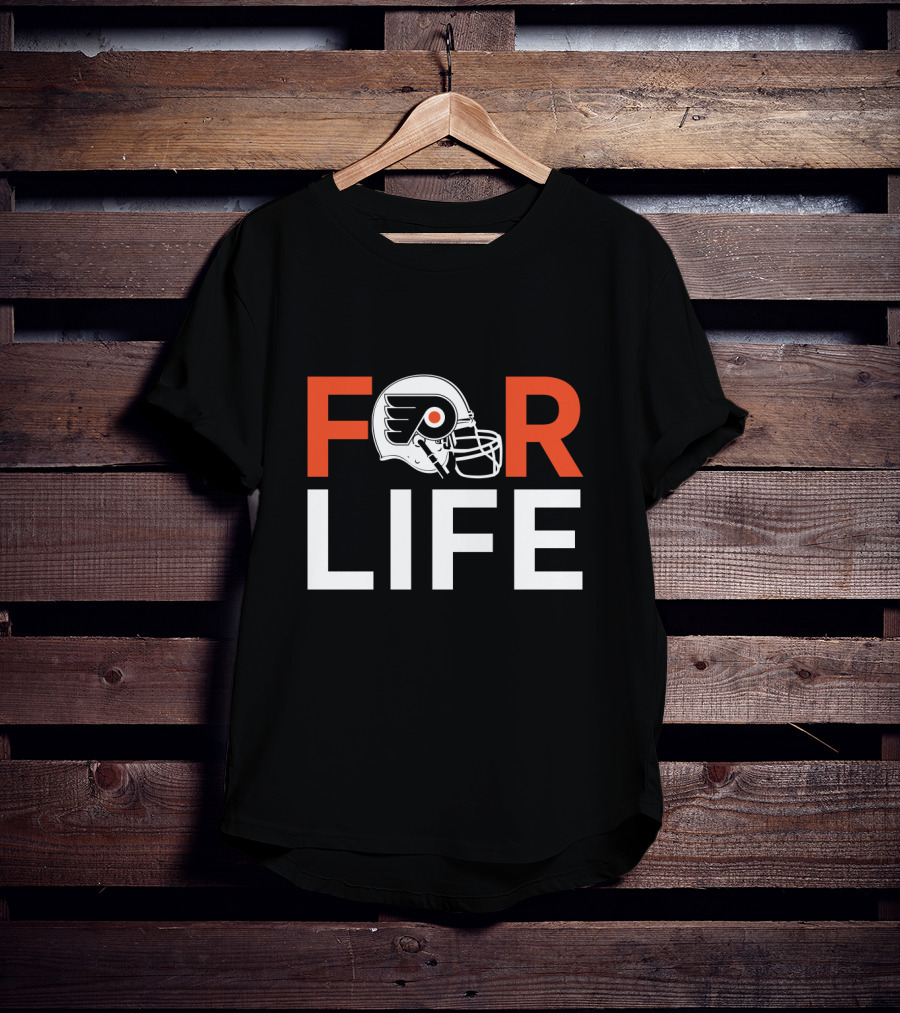Philadelphia Flyers Helmet Symbol For Life Fan Loyalty T-Shirt