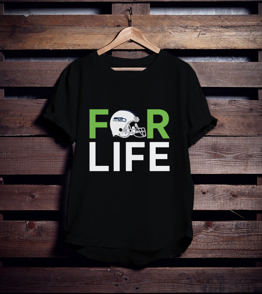 Seattle Seahawks Helmet For Life Fans T-Shirt