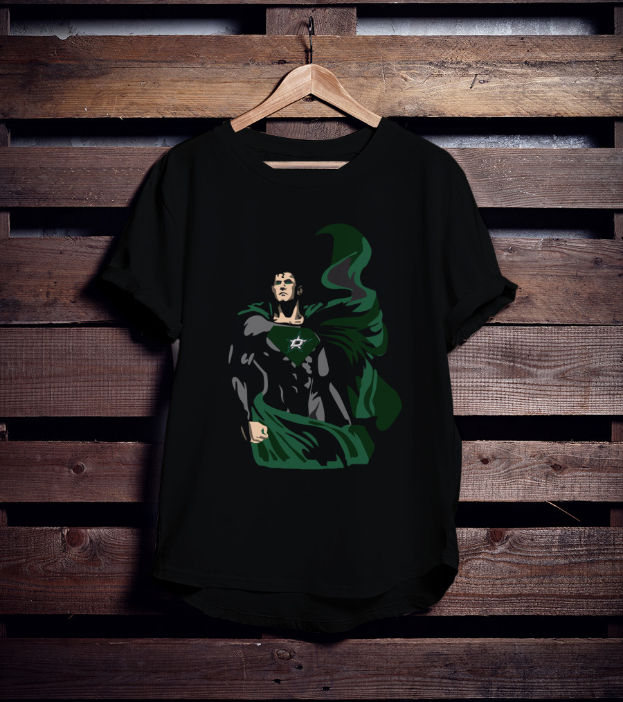 Superman Dallas Stars Fans Iconic Symbol T-Shirt