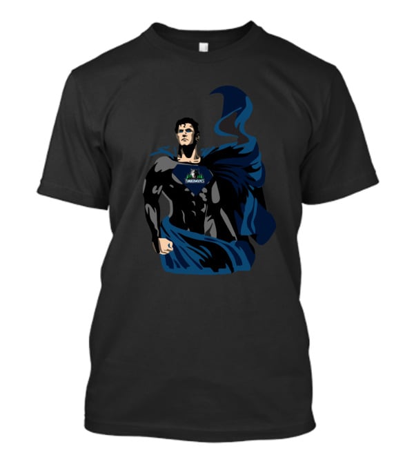 Superman Timberwolves Minnesota Fan Apparel Iconic Symbol T-Shirt