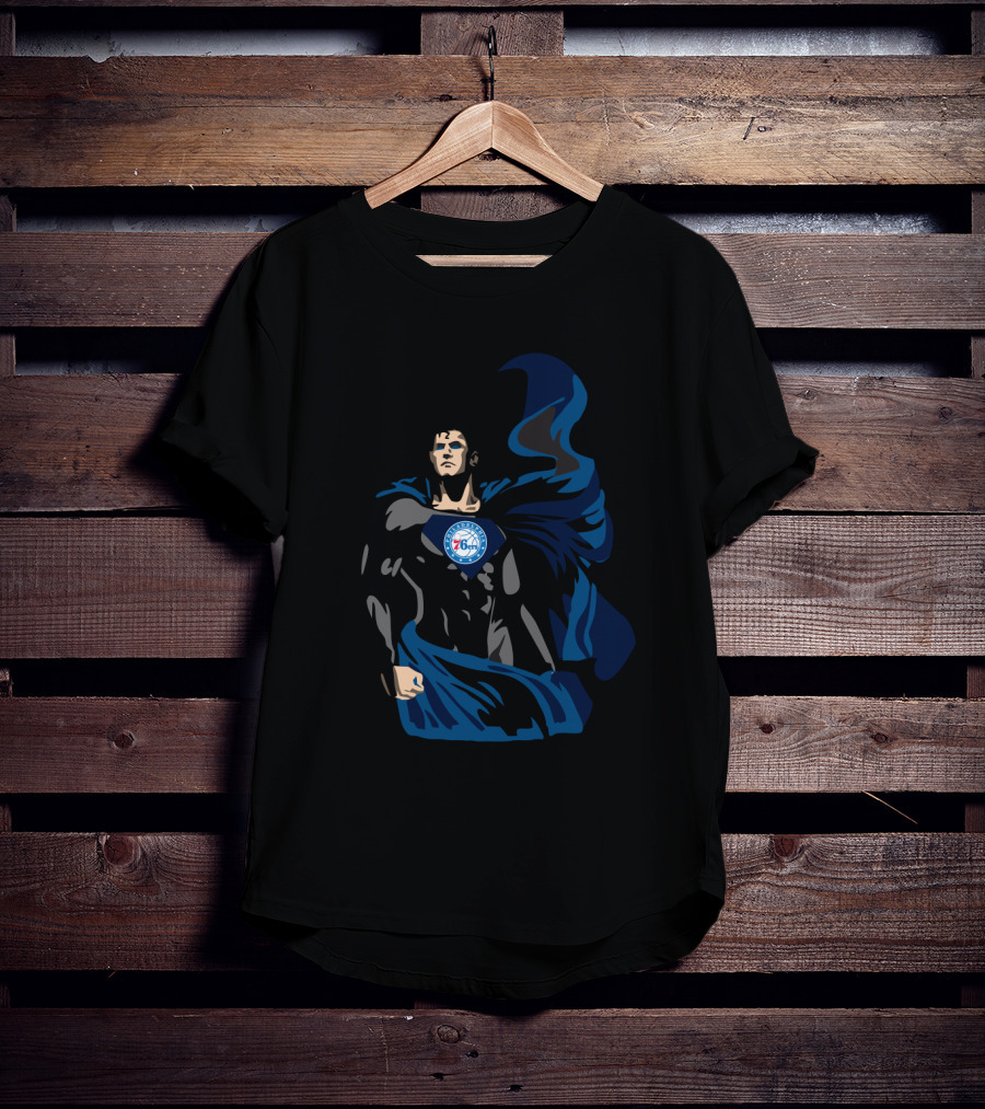 Superman Philadelphia 76ers Fan Tribute T-Shirt