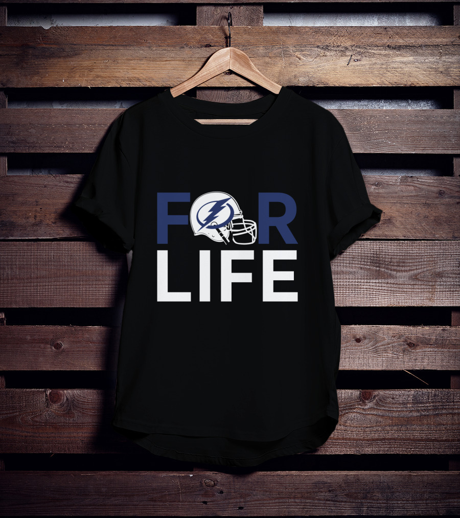 Tampa Bay Lightning For Life Helmet T-Shirt
