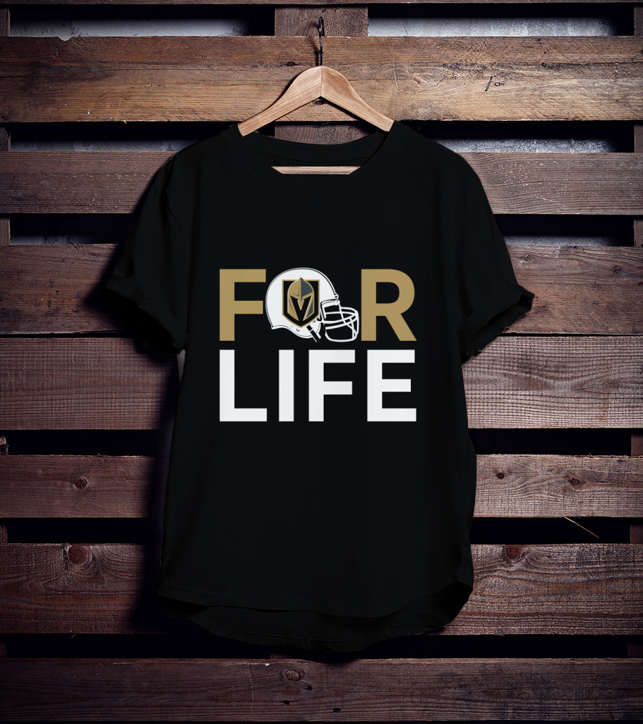 Vegas Golden Knights Helmet For Life T-Shirt