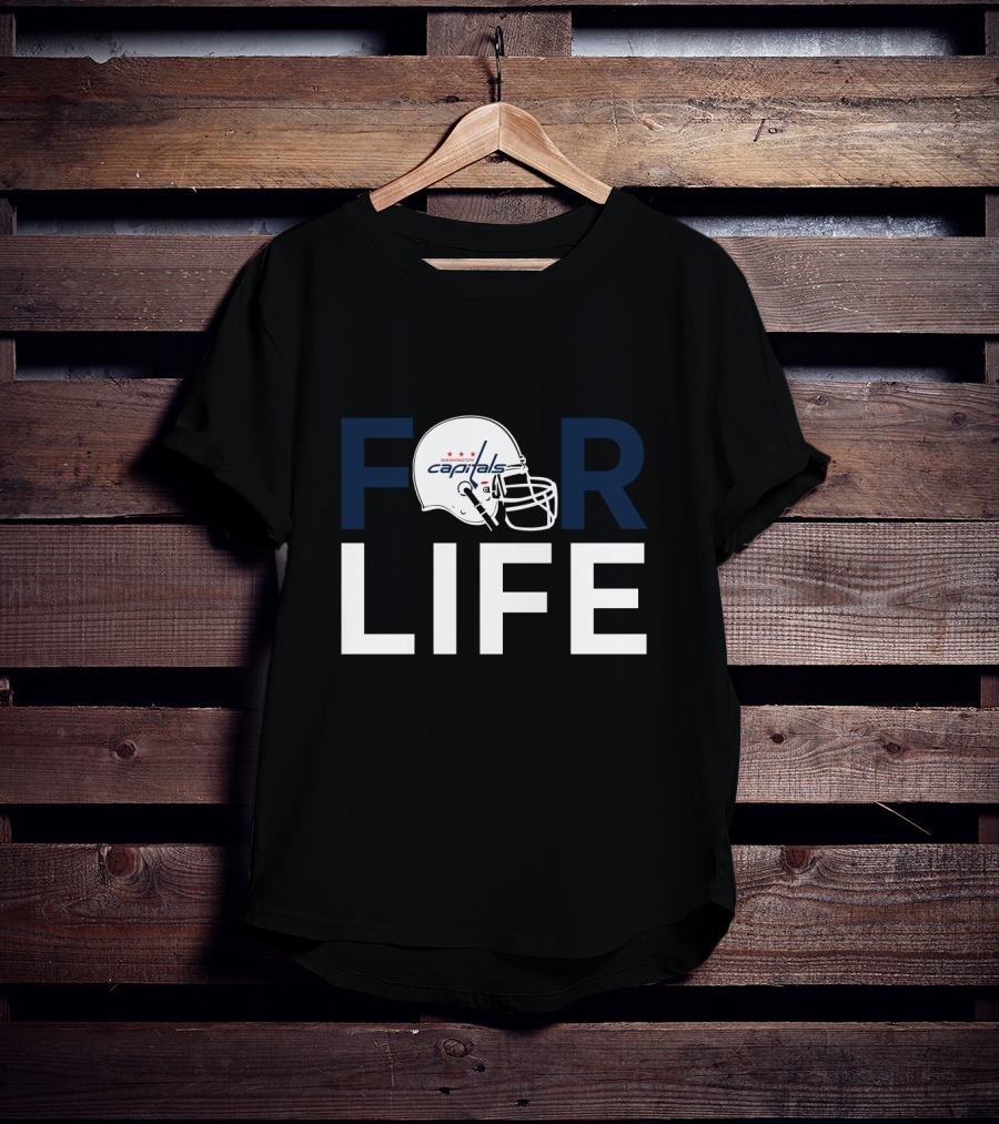 Washington Capitals Football Helmet Fan Forever T-Shirt