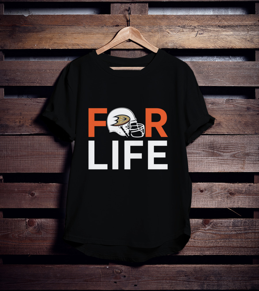 Anaheim Ducks Helmet For Life T-Shirt