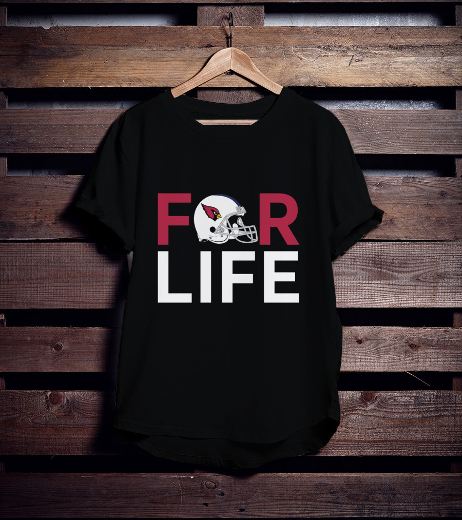 Arizona Cardinals Helmet For Life Fans T-Shirt