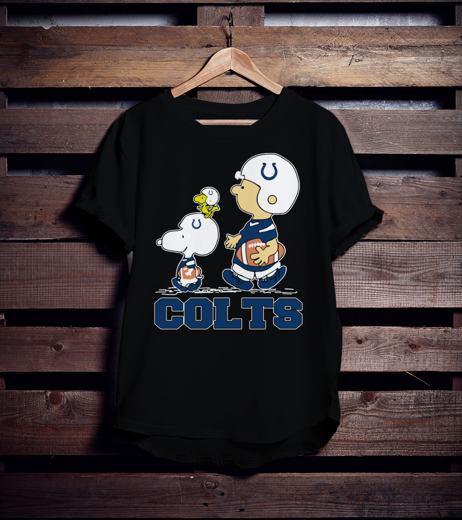 Snoopy Woodstock Indianapolis Colts Team Spirit T-Shirt
