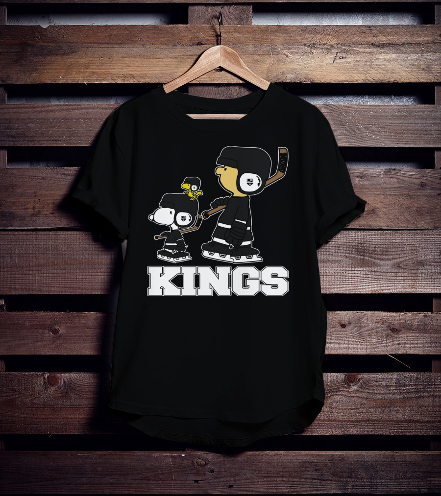 Snoopy And Woodstock Los Angeles Kings Hockey Fans T-Shirt
