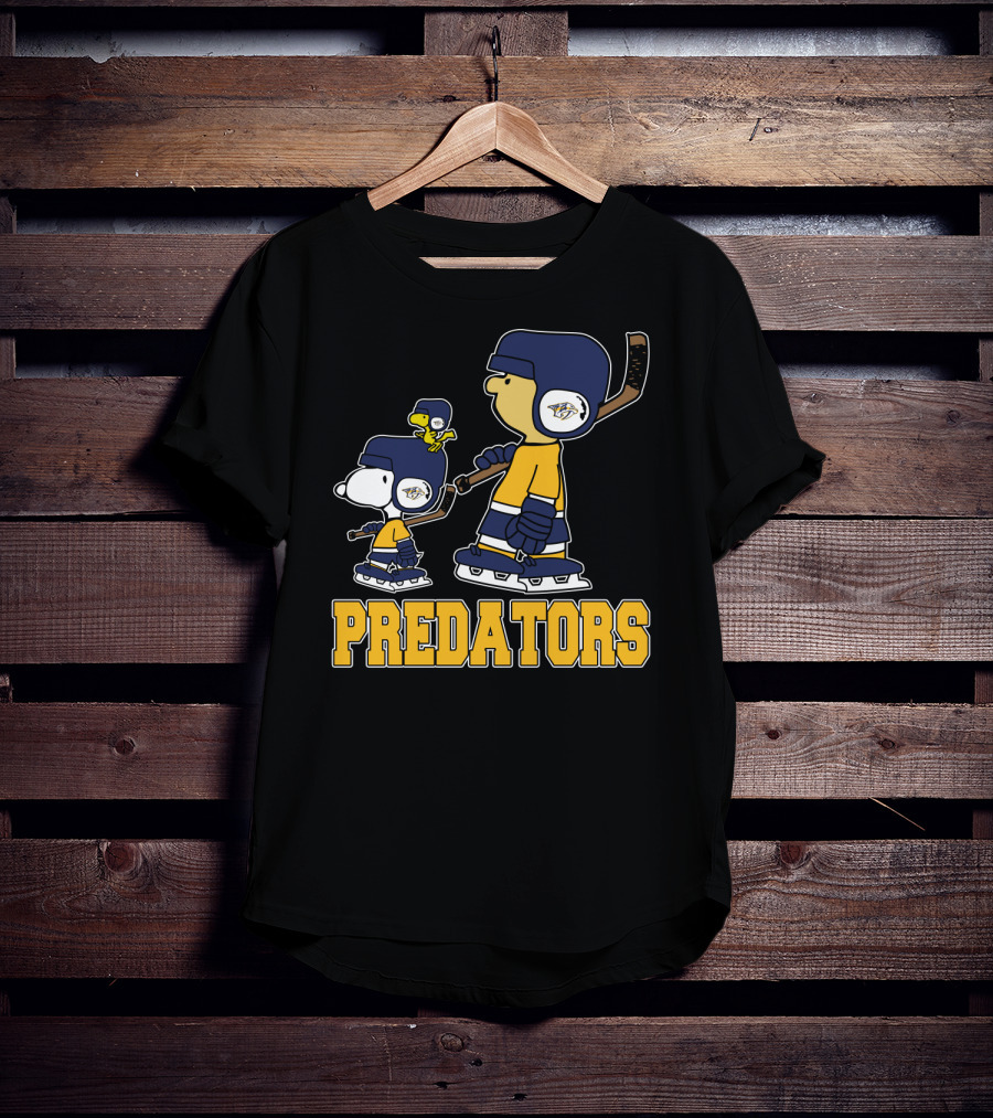 Nashville Predators Snoopy Woodstock Hockey Fans T-Shirt
