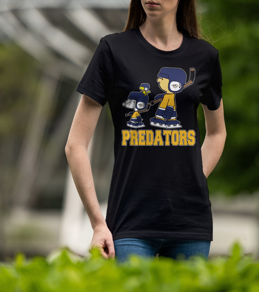 Nashville Predators Snoopy Woodstock Hockey Fans T-Shirt