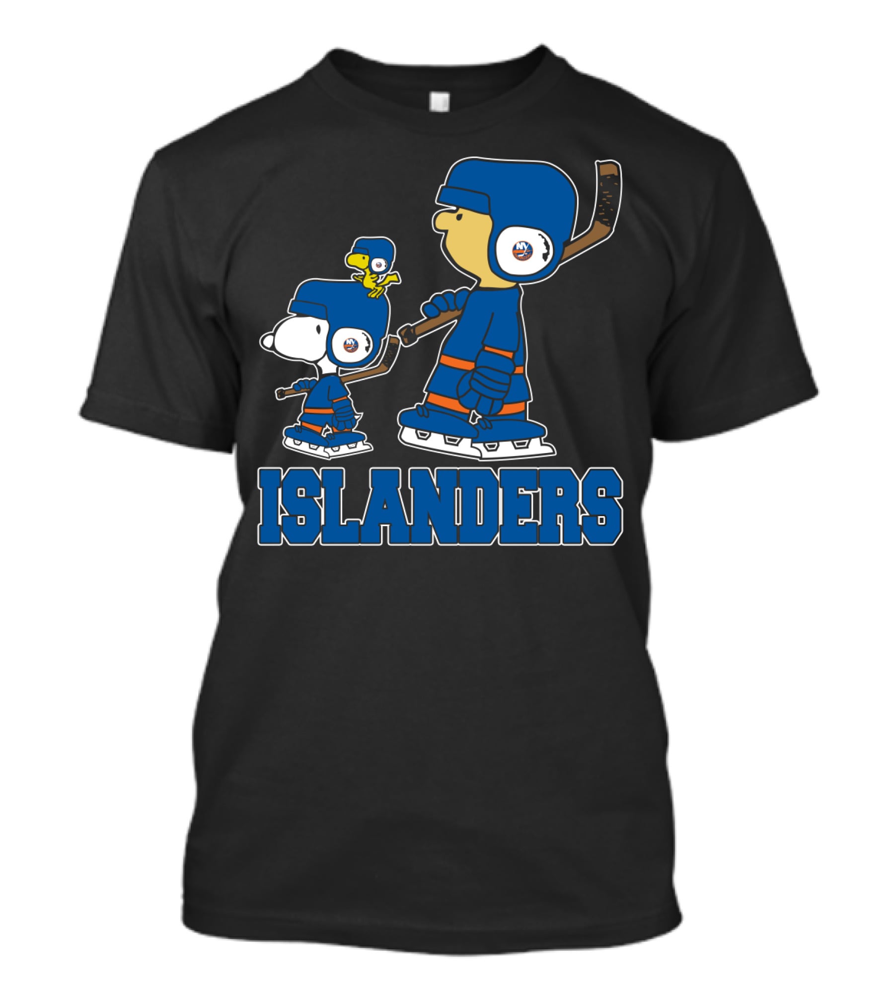 Snoopy Islanders Hockey Fans Peanuts Theme T-Shirt