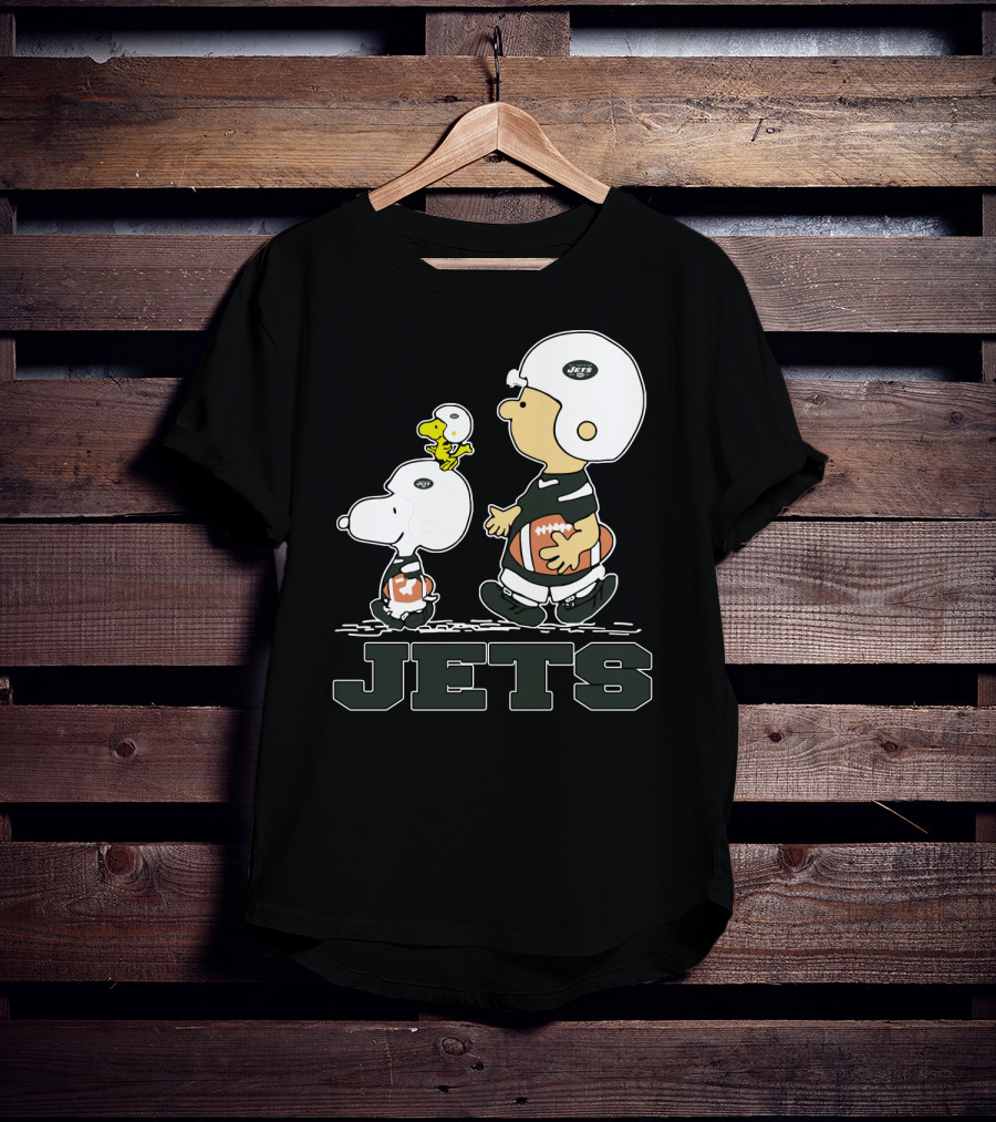 Snoopy And Woodstock New York Jets Football Fans T-Shirt