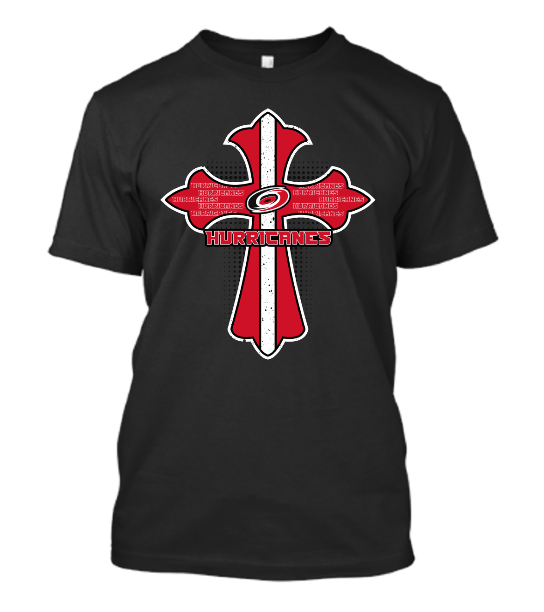 Cross Symbol Featuring Hurricanes Hockey T-Shirt