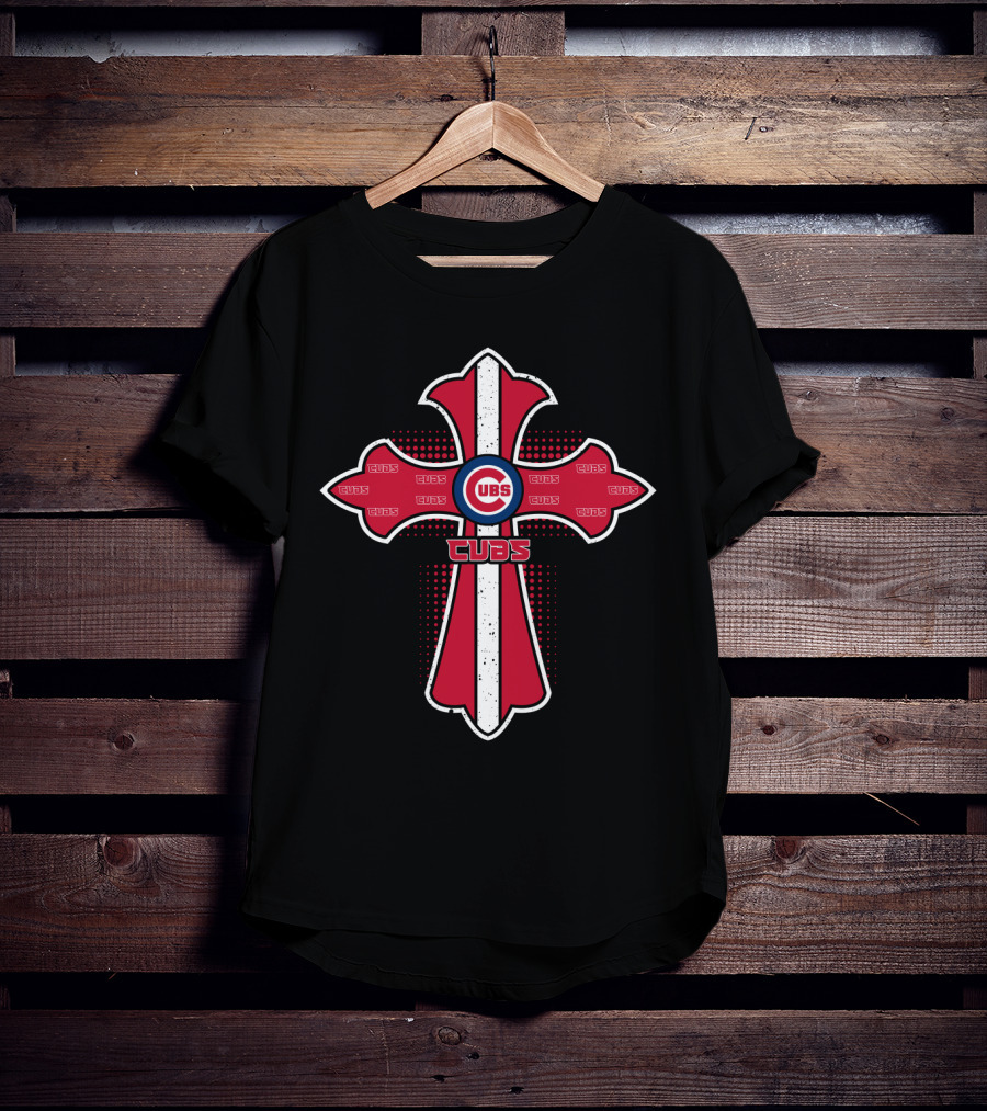 Chicago Cubs Christian Cross Enthusiasts T-Shirt