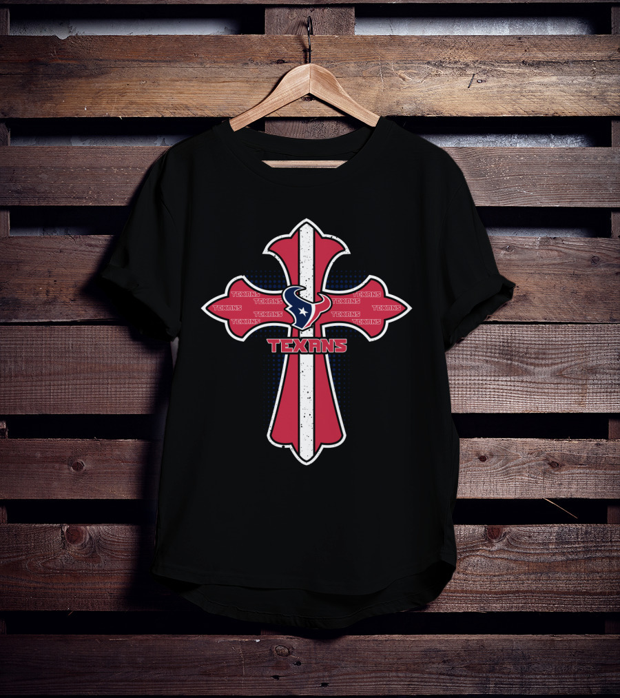 Texans Cross With Houston Texans T-Shirt