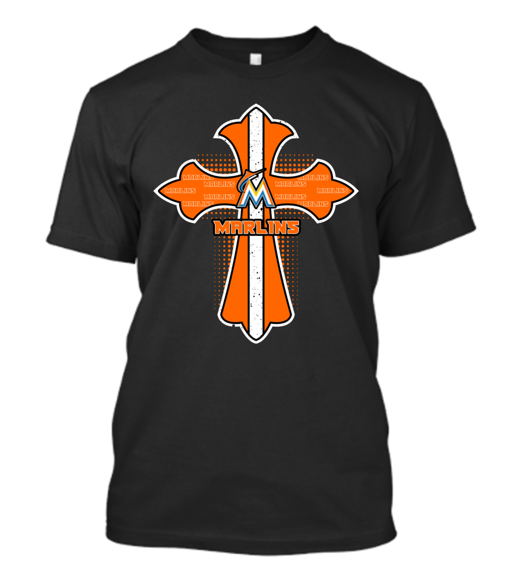 Cross Marlins Jesus Miami Fans T-Shirt