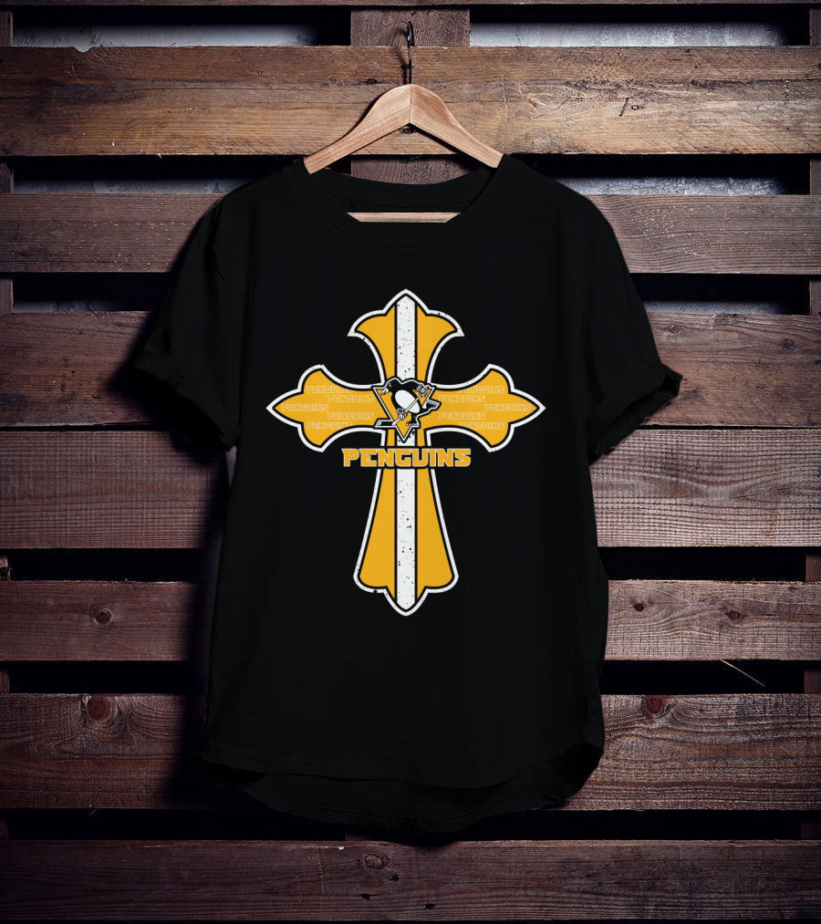 Penguins Cross For Jesus And Pittsburgh Penguins Fans T-Shirt