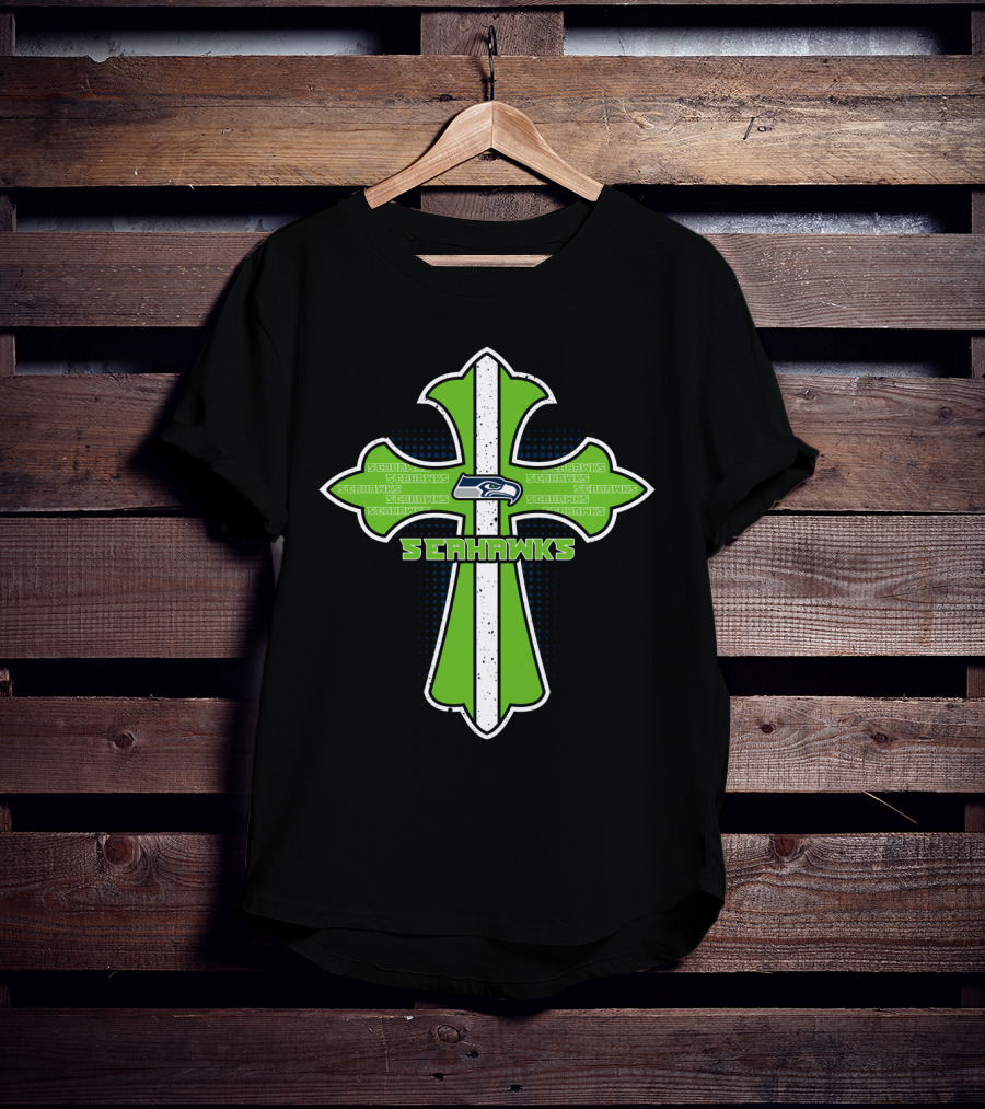 Seahawks Cross For Jesus And Seattle Seahawks Fans T-Shirt
