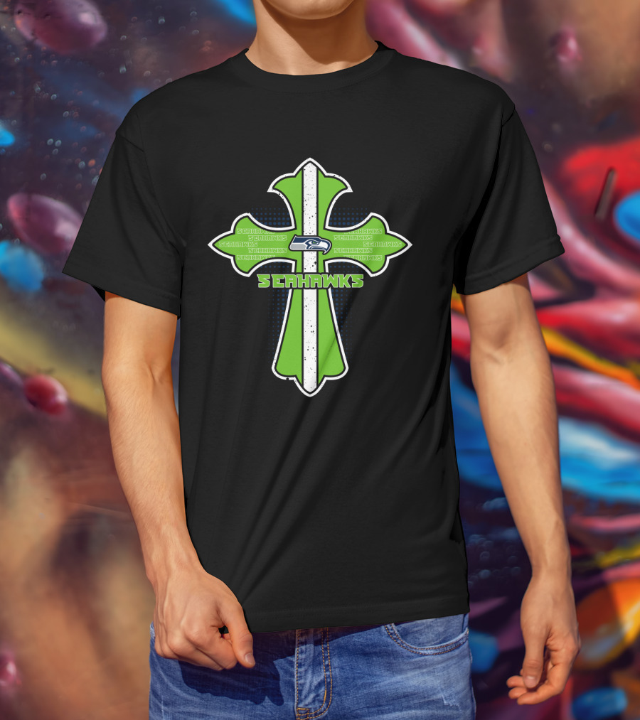 Seahawks Cross For Jesus And Seattle Seahawks Fans T-Shirt