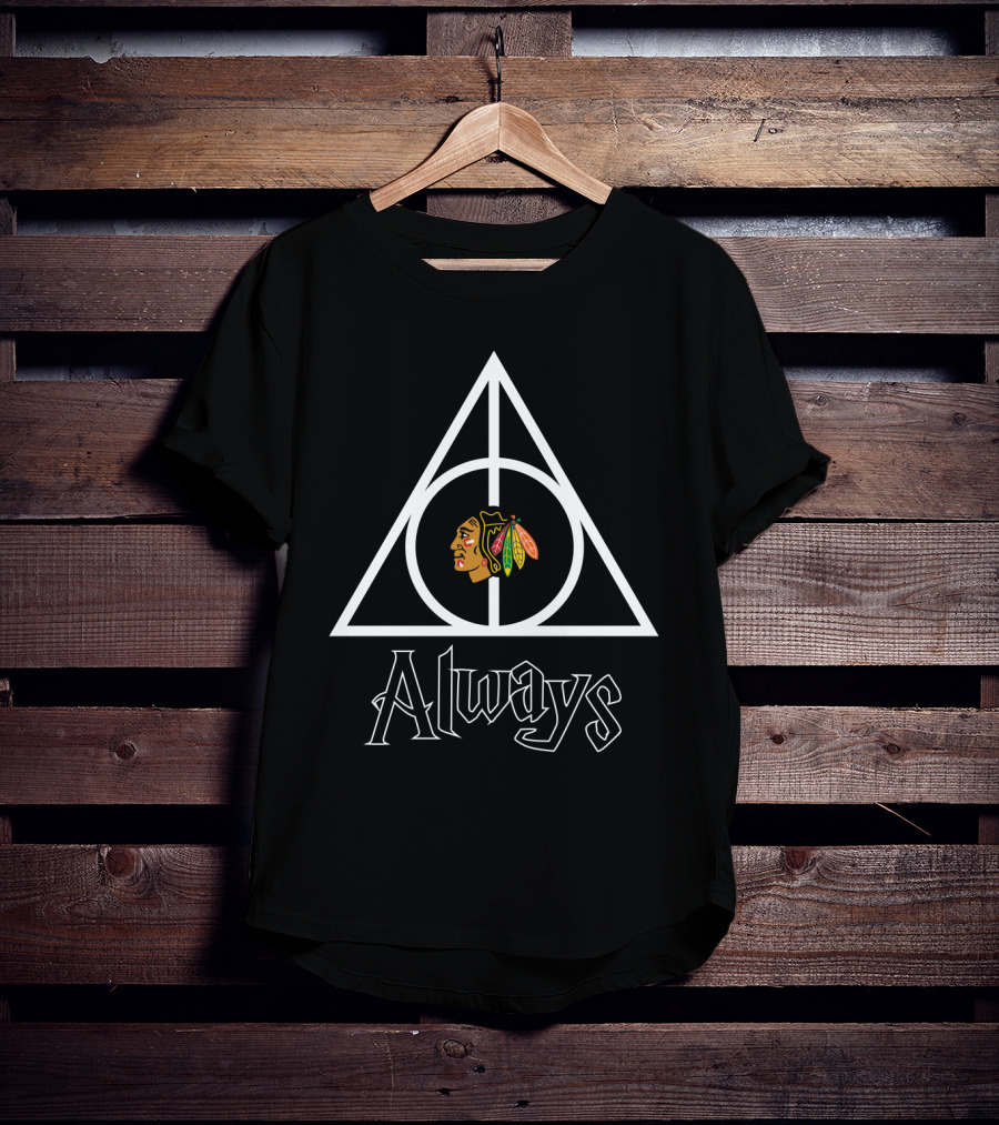 Always Deathly Hallows Chicago Blackhawks T-Shirt