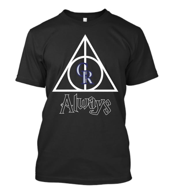 Deathly Hallows Colorado Rockies Always Inspired Fusion T-Shirt