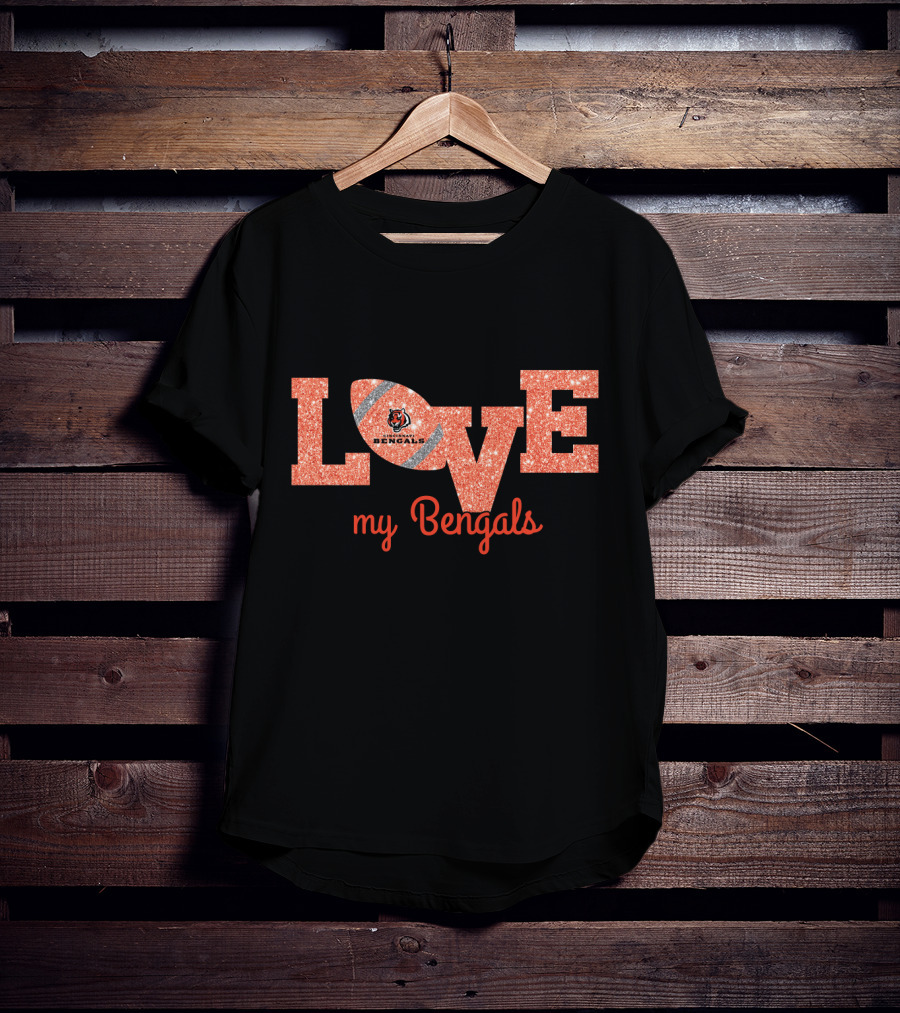 Bengals Love My Bengals Fan Pride T-Shirt