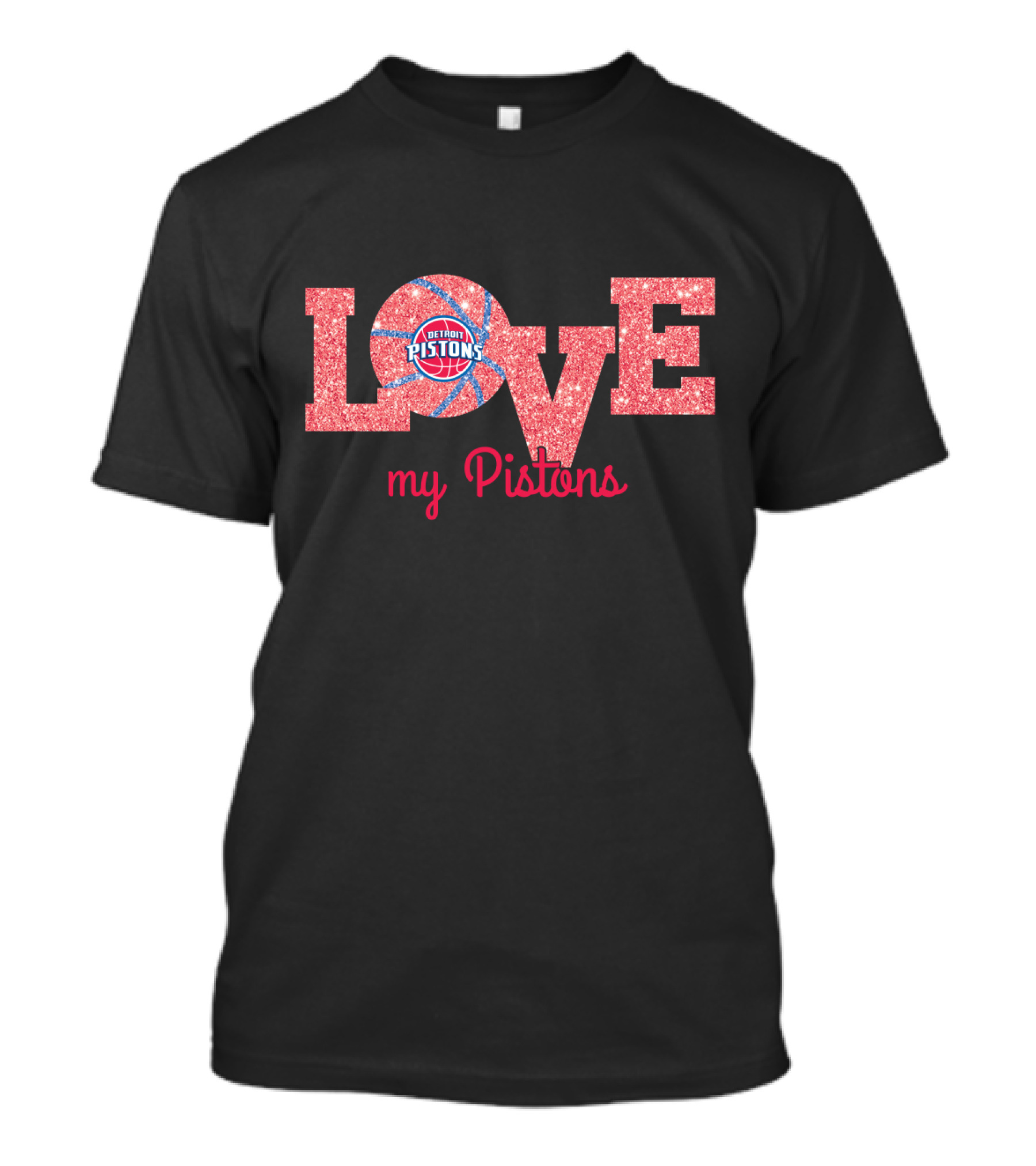 Love My Detroit Pistons Basketball Fans T-Shirt