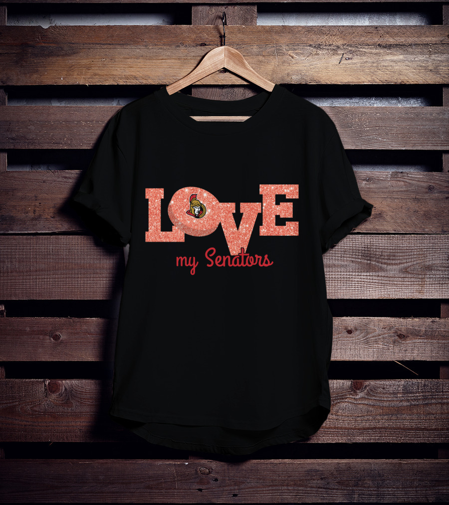 Ottawa Senators Love Glitter My Senators Iconic T-Shirt