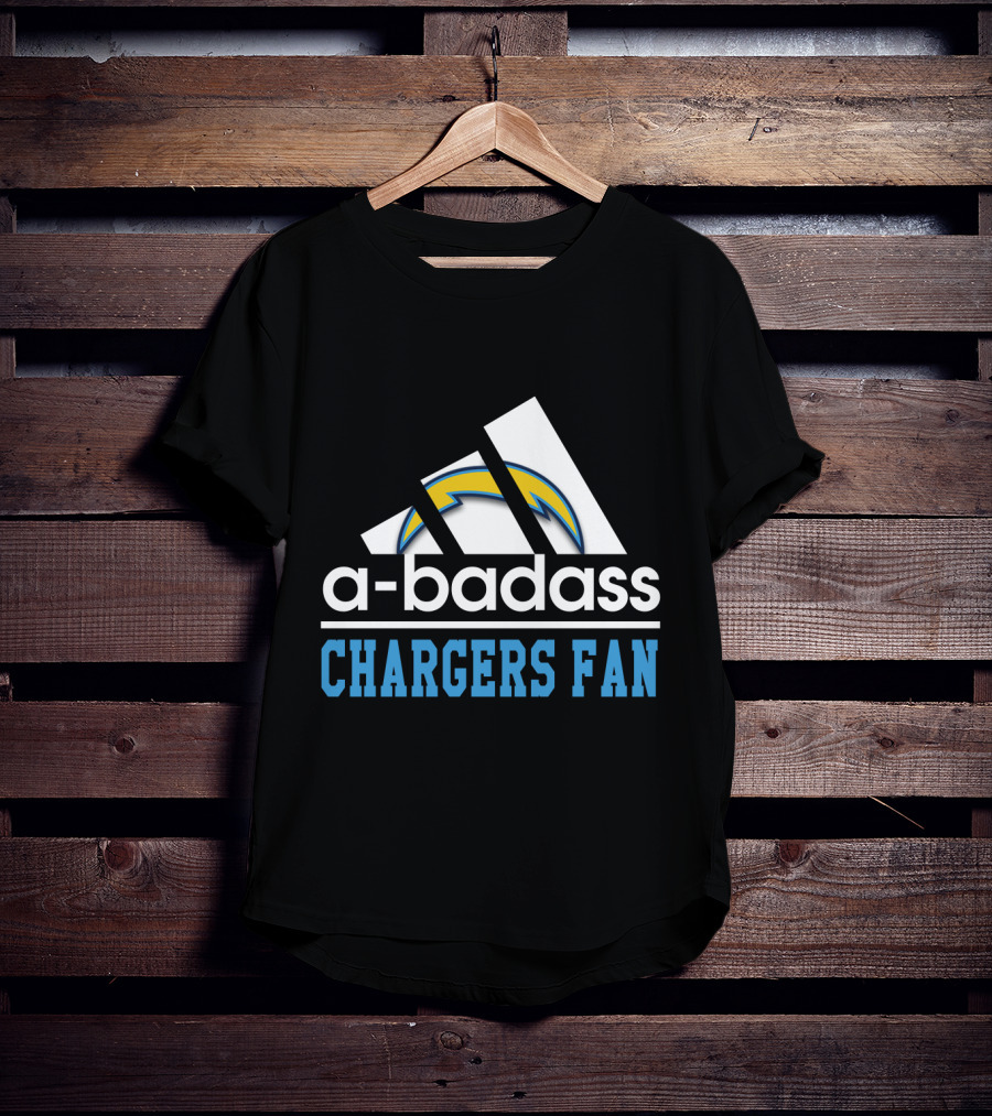 A-Badass Los Angeles Chargers Fan T-Shirt