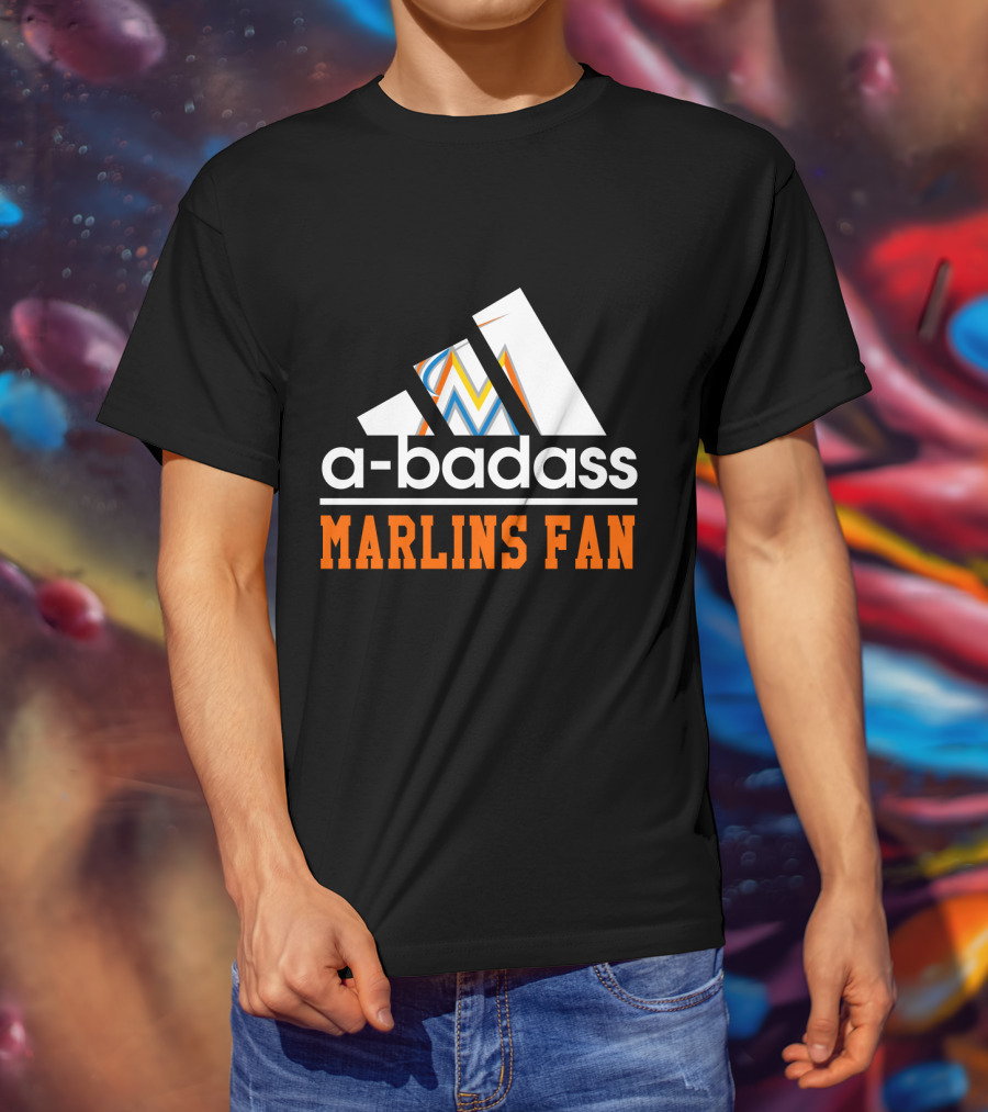 Miami Marlins Fan A-Badass T-Shirt