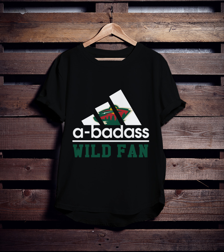 A-Badass Minnesota Wild Fan Hockey Enthusiast T-Shirt