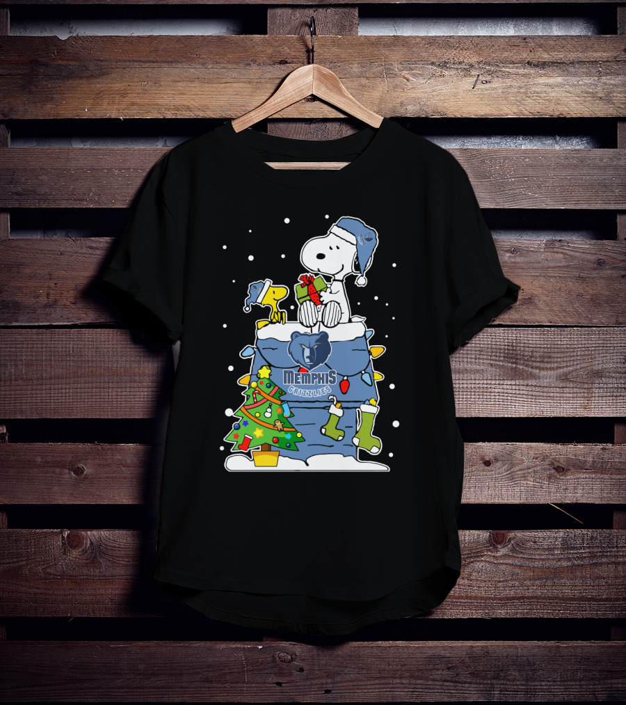Memphis Grizzlies Snoopy Christmas Cheer T-Shirt