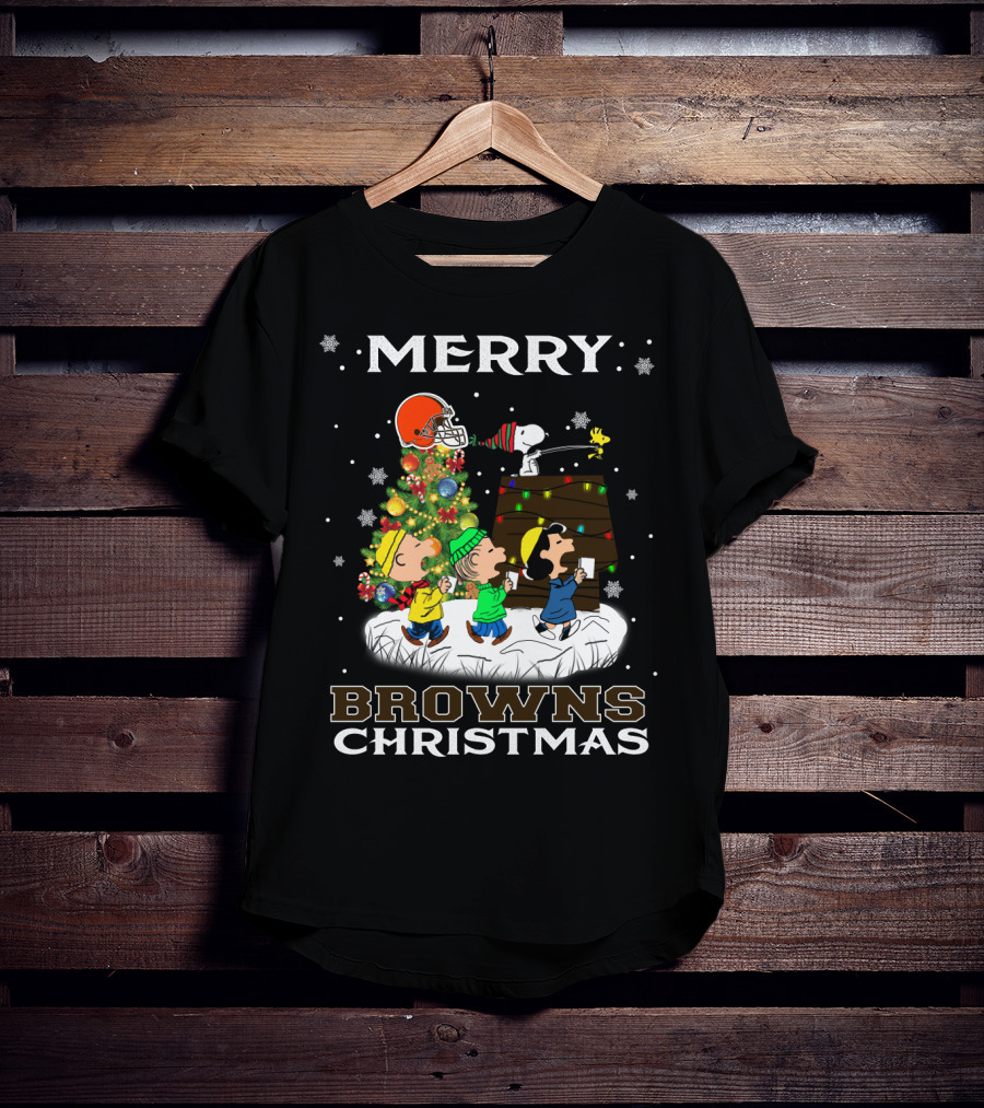 Merry Browns Christmas With Snoopy And Friends T-Shirt