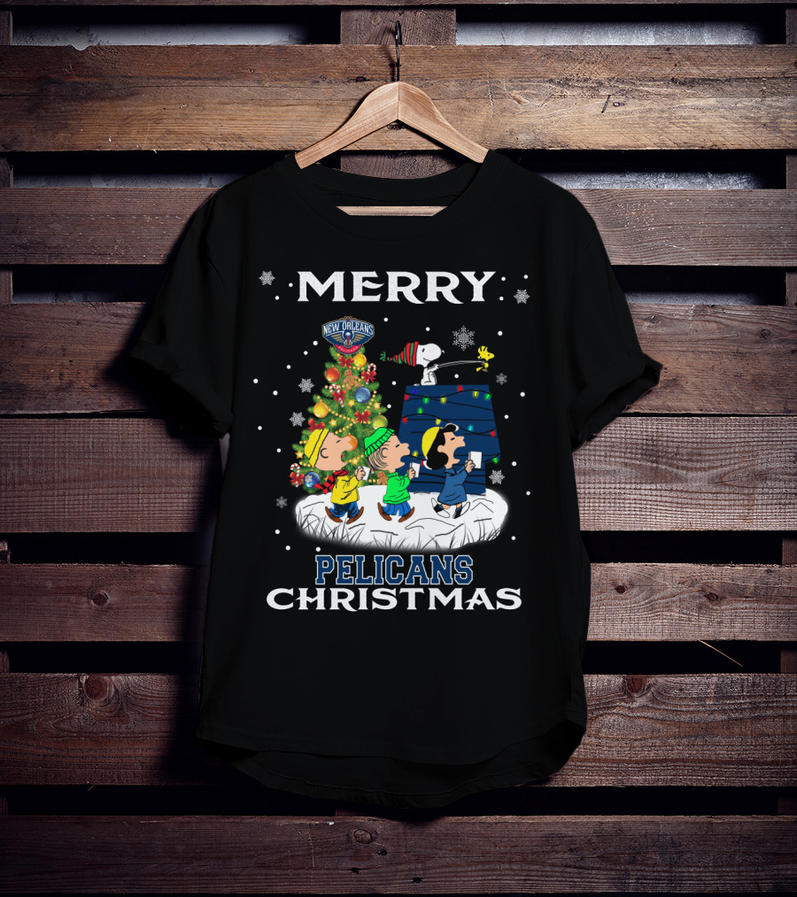 Merry Christmas Snoopy New Orleans Pelicans T-Shirt
