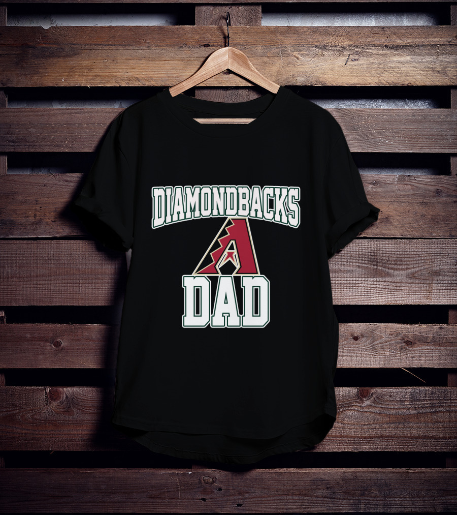 Arizona Diamondbacks Dad Fan Pride With Bold Team T-Shirt