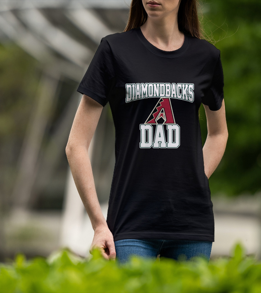 Arizona Diamondbacks Dad Fan Pride With Bold Team T-Shirt
