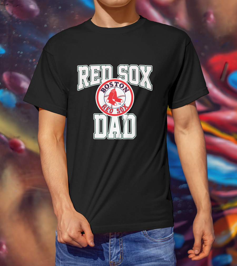 Boston Red Sox Dad Baseball Fan T-Shirt