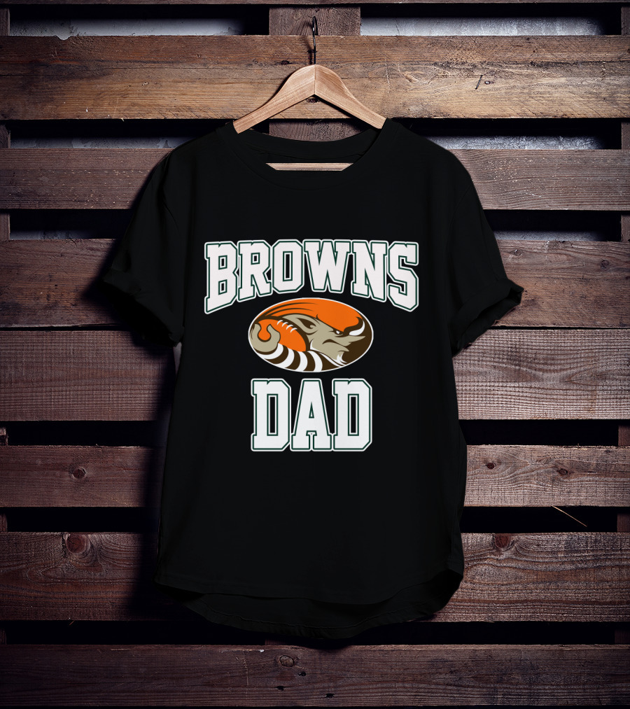 Cleveland Browns Dad Tiger Father's Day T-Shirt