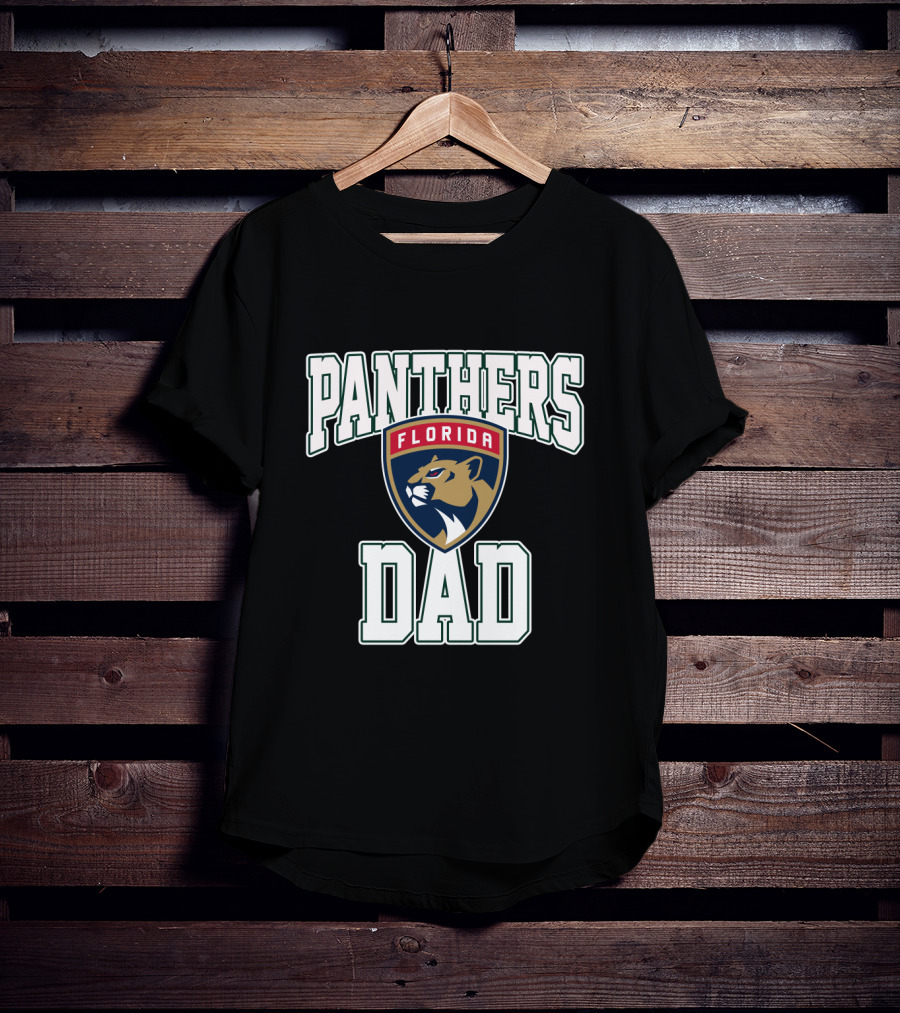 Florida Panthers Dad Sports Logo Fan Gear T-Shirt