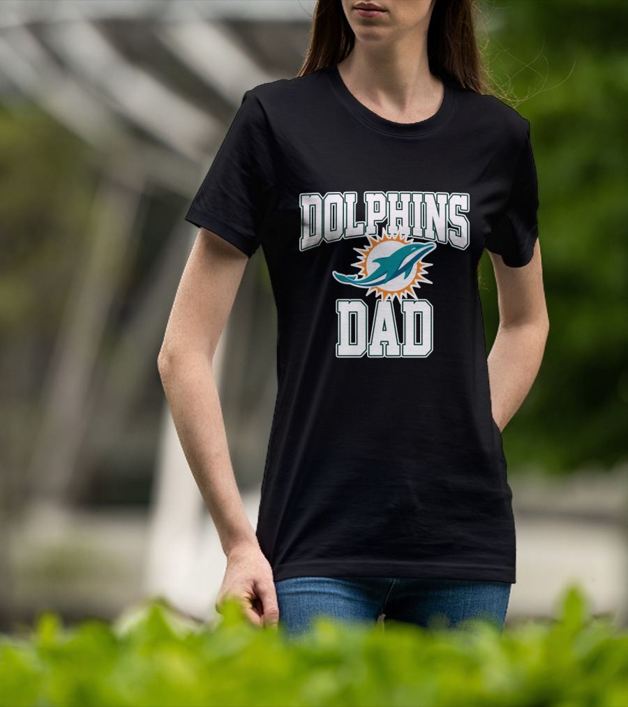 Dolphins Dad Father's Day Miami Dolphins T-Shirt