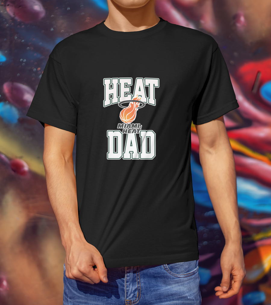 Miami Heat Dad Best Father's Day Gift T-Shirt